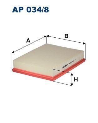 Filtron AP034-8 Air Filter Nissan Np300 Navara 2.3 dCi 15- Mercedes X Series 17- Renault Alaskan 17- — Air & Cabin Filters