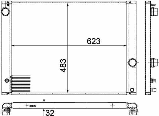 mahle behr cr1682000p radiator front view, mahle behr cr1682000p radiator dimensions, mahle behr cr1682000p radiator packaging MAHLE BEHR CR1682000P Radiator for E-65/66 N-52 | 623 mm Length BEHR CR1682000P Radiator E-65/66 N-52 behr-radiator, mahle, automotive-parts, engine-cooling, car-maintenance, radiator-e-65-66, mechanics-tools, radiator-installation, vehicle-repair, ai-generated