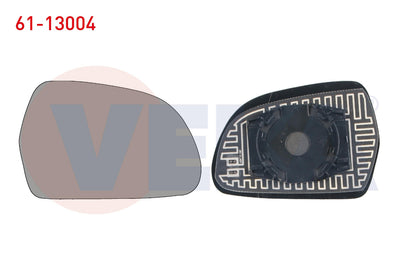 Veka 61-13004 Mirror Glass Right Heated Aspheric Audi A3 2003-2012 / A4 2007-2015 / A5 2007-2017 — Mirrors