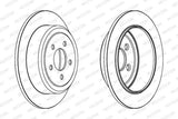 FERODO DDF1760 Brake Disc - Rear Disc for Jeep Cherokee & Dodge Nitro — Brake Rotors & Drums
