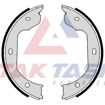 AP AP09110 Parking Brake Shoe with Accessories BMW 5 Series 520 i 185X30 mm 2003-2010 / 5 Series 52 — Brake Cables & Hardware