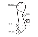 GATES Trigger Belt Set for 1997 Corolla 1.3 16V — Timing