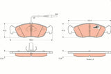 TRW GDB1104 Front Brake Pad Set - Disc Brake Pads