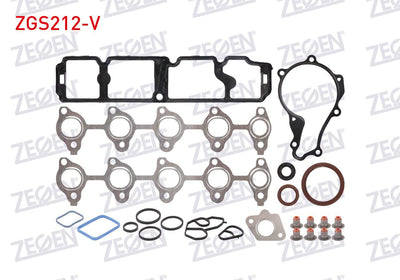 Zegen ZGS212-V Motor Set Gasket Full (Skc None) (Viton with Seal) Euro 5 Citroen Berlingo-Peugeot Partner-3 — Gaskets & Seals