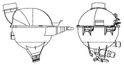 Mahle CRT17000S / Expansion Tank (Peugeot: 301 1.2 1.6 12-/ Citroen: C-Elysee 1.2 1.6 12 -) 8Ma376702-404 — Hoses & Tanks