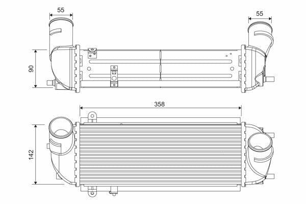 VALEO Turbo Radiator Intercooler - Fits 2013 and Earlier Sorento and Santa Fe 2.0-2.2Crdi — Turbo & Supercharger