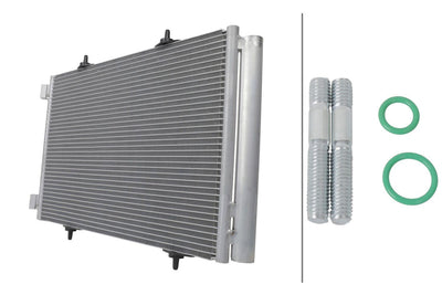 Hella 8FC366220-791 A/C Condenser (Kondanser) P207 P1007 C2 C3 II 1.6 HDi 05 > 10 — Condensers & Evaporators