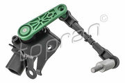 topran right front headlight level sensor for audi, automotive headlight level sensor with connector, front axle headlight level sensor mounted TOPRAN Right Front Headlight Level Sensor - Compatible with Audi | Air Suspension Vehicles TOPRAN Right Front Headlight Level Sensor topran, headlight-level-sensor, audi-parts, automotive-tech, suspension-sensor, vehicle-accessories, car-maintenance, sensor-installation, air-suspension, ai-generated