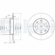 Delphi BG3653 Brake Disc for Partner II and Berlingo II, Delphi BG3653 specifications and dimensions, Delphi BG3653 brake disc installed in a vehicle Delphi BG3653 Brake Disc - Premium Replacement for Partner II, Berlingo II, P307, C2, C3, C4 | 1 Piece Delphi BG3653 Brake Disc - Perfect for Partner II & Berlingo II brake-disc, delphi, car-parts, replacement-parts, partner-II, berlingo-II, peugeot, mechanics, automotive, ai-generated