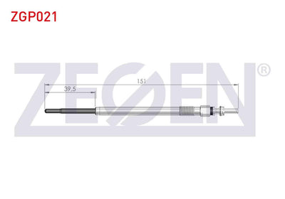 Zegen ZGP021 Glow Plug 11V Fiat Ducato — Coils & Plugs