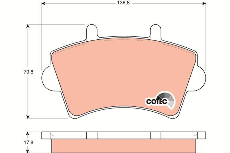 front brake pads for master movano by trw, trw gdb1442 brake pad specifications TRW GDB1442 Front Brake Pads - High-Performance Replacement for Master and Movano | 79.8mm x 138.8mm x 17.8mm TRW GDB1442 Front Brake Pads for Master Movano trw, brake-pads, master-movano, front-brake-pads, car-parts, mechanics, auto-repair, high-performance, replacement-parts, ai-generated