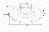 VALEO 186151 Front Brake Disc — Brake Rotors & Drums