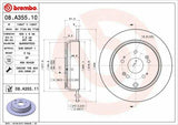 BREMBO Brake Disc 08.A355.11 for CR-V 2002-2007 — Brake Rotors & Drums