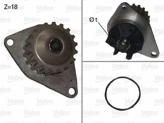 VALEO 506721 Water Pump - Engine Cooling System for 1.4 16V — Water Pump & Thermostat