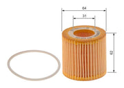 bosch oil filter 1457429194 front view, bosch oil filter 1457429194 side view BOSCH 1457429194 Oil Filter - Suitable for VW Polo 1.2 12V | Mechanics & Car Owners BOSCH 1457429194 Oil Filter for VW Polo 1.2 12V bosch, oil-filter, vw-polo, car-maintenance, mechanics, automotive, engine-performance, oil-change, car-owners, ai-generated
