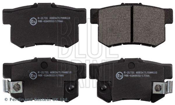 Blue Print ADH24247 Rear Brake Pad Honda Civic/CR-V/Accord/FR-V/Jazz/Swift/SX4/Rover