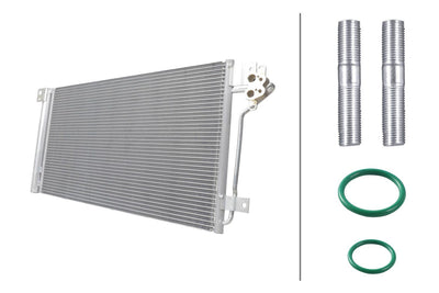 Hella 8FC366221-231 A/C Condenser VW Transporter T5 1.9/2.5 TDI 03>10 — Condensers & Evaporators