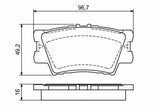 BOSCH 0986494154 - Rear Brake Pads for Camry Sedan 2006-2017