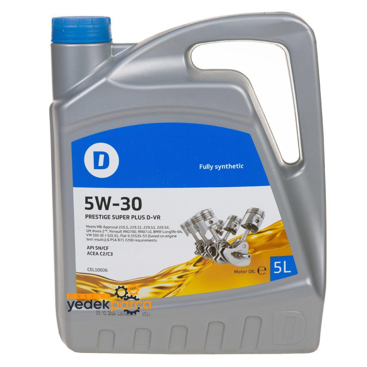 Delphi CEL10006 5W-30 Particulate GM Dexos2 Approved 5 Litre Motor Oil — Fluids & Chemicals
