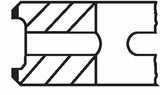 MAHLE Piston Ring Std 73.94 mm - Ford Escort 1.3 CVH — Pistons & Rotating
