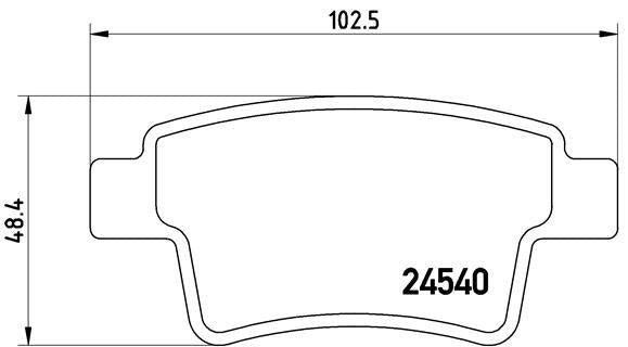 Brembo P61085 Brake Pad Rear (Citroen C4 Grand Picasso 1.6 HDi 1.8 2.0 2.0 HDi 06 /) — Brake Pads