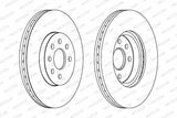 FERODO DDF1236C Disc Rotor - Vented Design — Brake Rotors & Drums