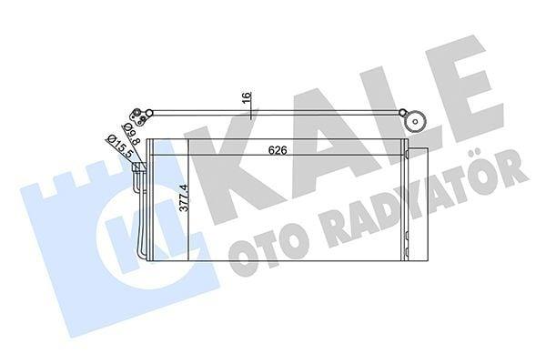 KALE AC Conditioning Radiator - Compatible with BMW Series 5 E60 E61 & 7 E65 E66 E67 (2005-2011) — Radiators & Fans
