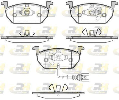 ROADHOUSE 21601.01 Brake Pad Front with Connector Vag Golf VII 14 > Leon 12 > Octavia 13 > — Brake Pads