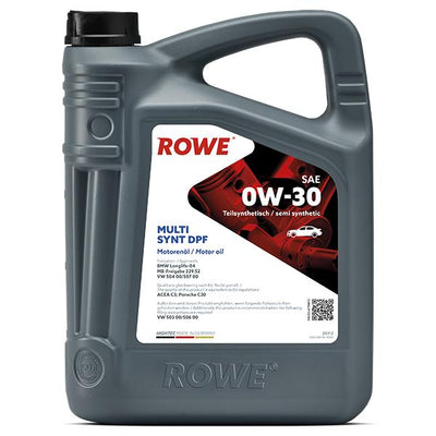 ROWE HIGHTEC Multi Synt DPF SAE 0W-30 Motor Oil - 5 Liters for Cars and Mechanics — Fluids & Chemicals