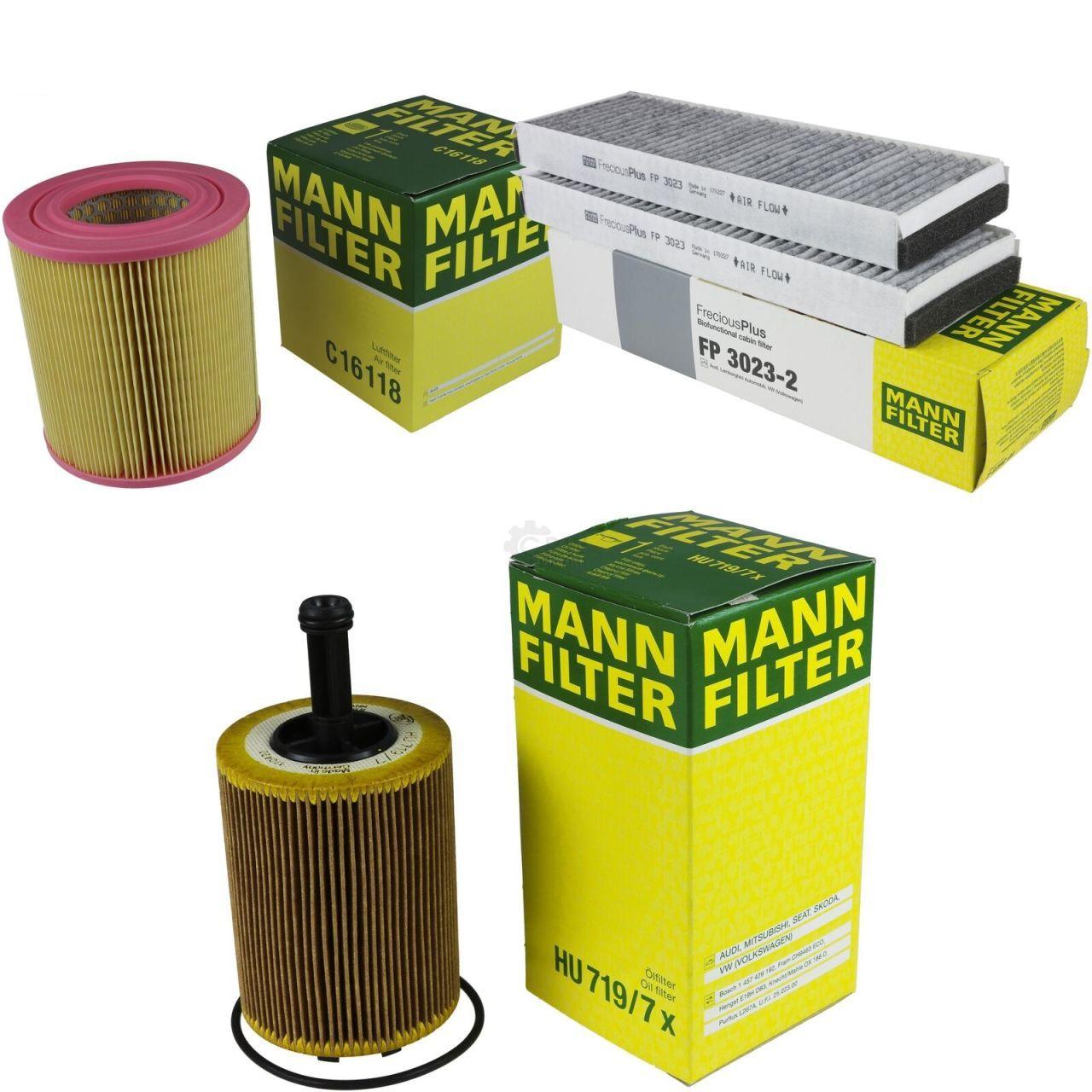 Mann Audi A6 2004-2011 Maintenance Kit, Contents of the Mann Maintenance Kit for Audi A6 Mann Audi A6 2004-2011 2.0 TDI Maintenance Kit - Filters for Audi A6 Owners | Premium Quality Audi A6 2004-2011 2.0 TDI Maintenance Kit by Mann audi-a6, maintenance-kit, mann, 2-0-tdi, filters, car-accessories, vehicle-service, car-care, premium-quality, ai-generated