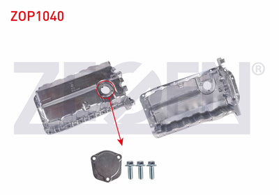 Zegen ZOP1040 Oil Pan Aluminium with Plug Sensor Drilled / Sensor Deliksiz Volkswagen Caddy III / Passat / Golf — Oil System