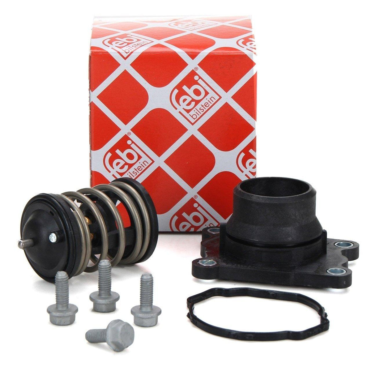 FEBI BILSTEIN Thermostat and Cover Set for BMW F10 N47 Motor — Water Pump & Thermostat