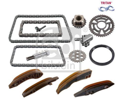 Febi Bilstein 180427 Camshaft Chain Tritan Set Lower Upper Complete 2Xgerici + 3Xzincir + 4Xkizak + 2Xdisli + Seal + — Timing