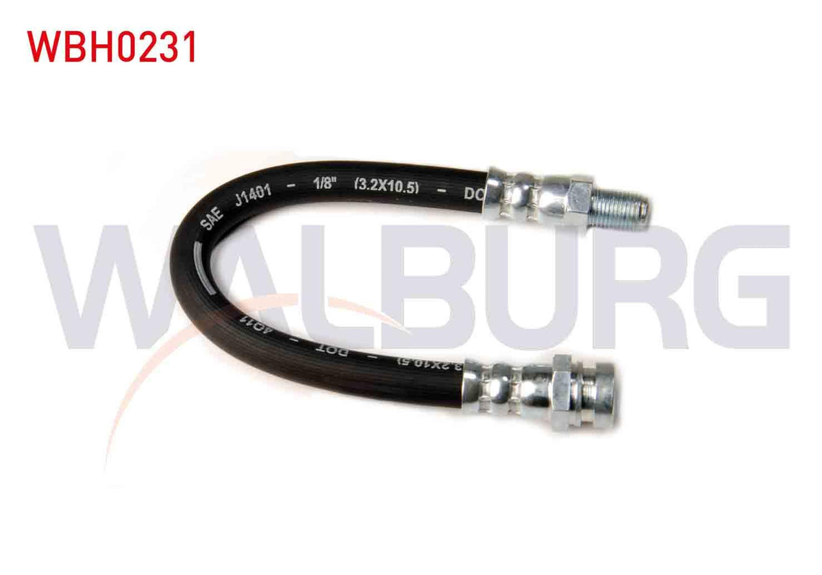 WALBURG WBH0231 Brake Hose Rear Left-Right 200mm Mitsubishi Lancer VII (Csa) 2003-2007 / Mitsubishi Outlan — Brake Hydraulics