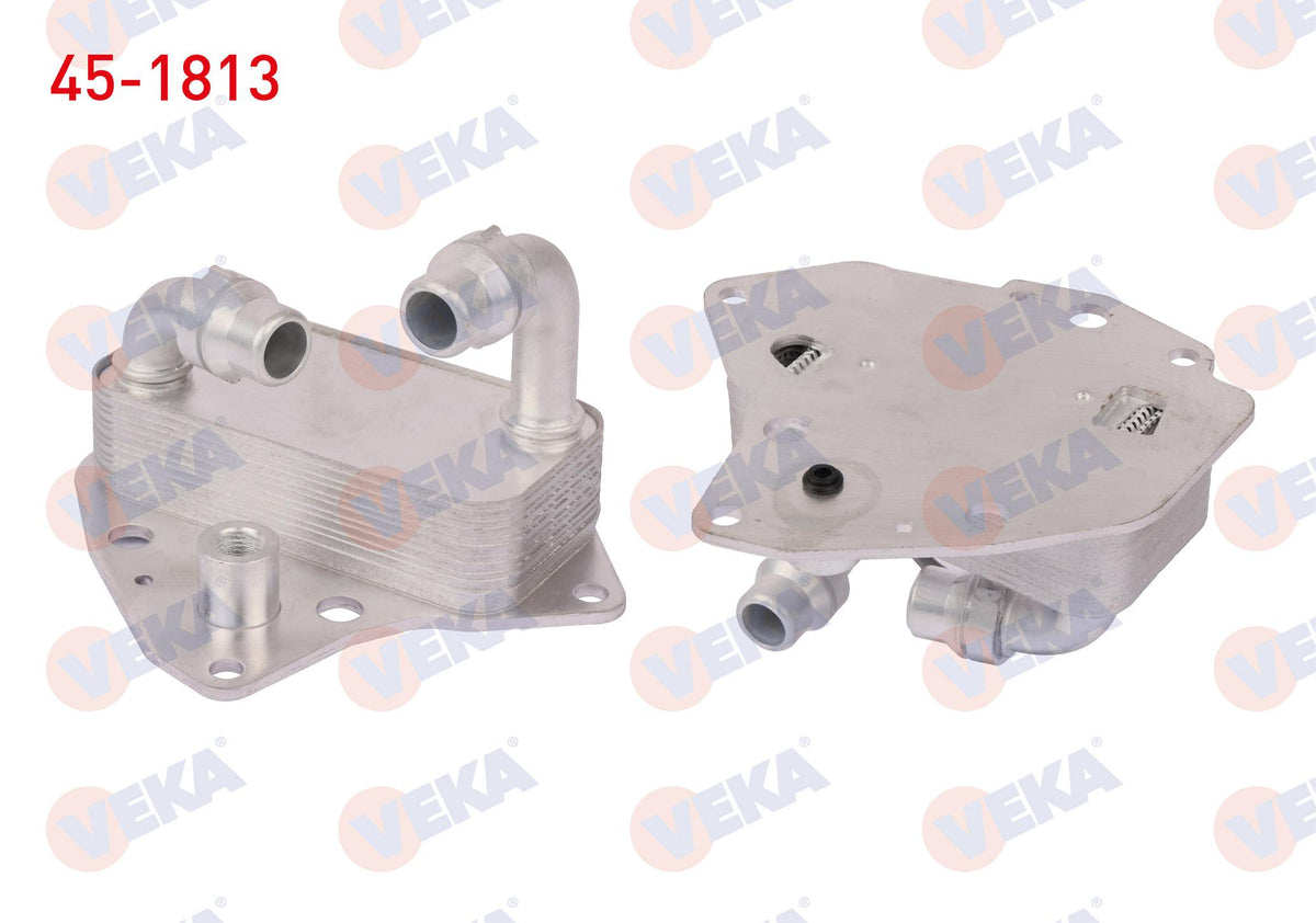 Veka 45-1813 Oil Cooler Single Fiat Doblo-Linea 1.6 Mjt Euro 4 2010-/ Bravo II 1.6 Mjt 2006-/ Opel Astra J-Insig — Oil System