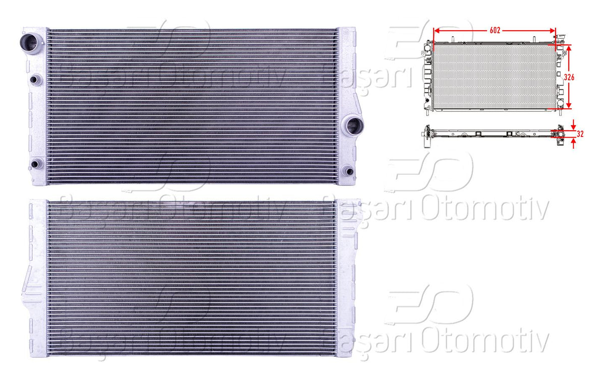 Wisco 3113343-00 Water Radiator Brazing Mt-At 602X326x32 BMW 5 Series F07 Gt. F10. F11 08-17 F07 Gt LCI. F — Radiators & Fans