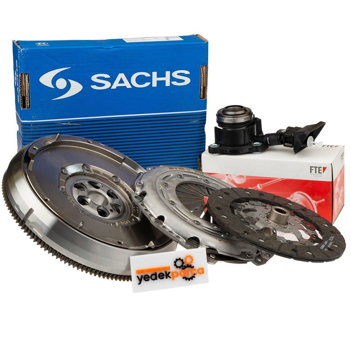 Sachs Peugeot 3008 Clutch Set - Includes Flywheel, Clutch Disc, Electronic Bearing — Clutch & Flywheel