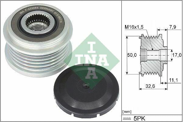 INA 535035910 Alternator Pulley for Mercedes M282 — Starting & Charging