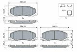 BOSCH Brake Pads 0986494298 - Disc Brake Pads for Insignia A
