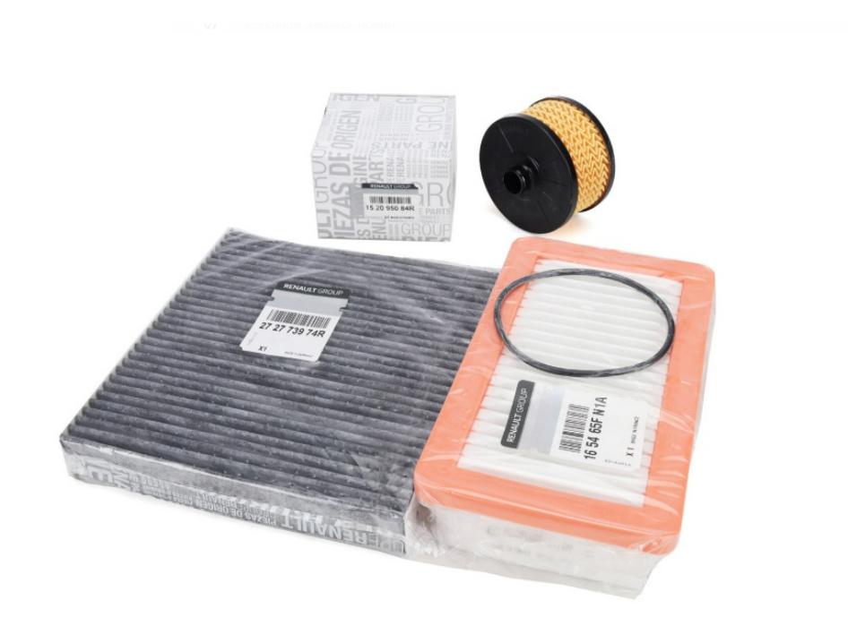 Mais Renault Clio 5 2019-1.3 tCe Regular Maintenance Filter Set — Maintenance & Service Kits