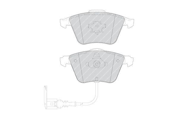 ferodo-fdb1765-front-brake-pad-golf-iv, front-view-of-ferodo-fdb1765-brake-pads, packaging-of-ferodo-fdb1765-brake-pads FERODO Front Brake Pads FDB1765 - High Performance for Golf IV (1J1) 3.2 R32 | Set FERODO FDB1765 Front Brake Pad for Golf IV ferodo, front-brake-pad, golf-iv, high-performance, automotive-parts, braking-system, car-owners, mechanics, ai-generated, brake-pads