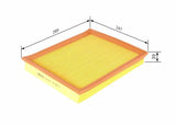 BOSCH F026400004 - Air Filter for Golf V, VI and 2 more models — Air & Cabin Filters