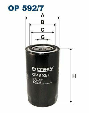 FILTRON OP5927 Oil Filter - High-Quality Compatibility for Iveco Vehicles — Oil Filters