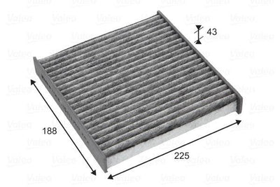 Valeo 715818 Cabin Air Filter-(Renault Clio III / Modus / Dacia Logan Duster / Nissan Note / Micra) — Air & Cabin Filters