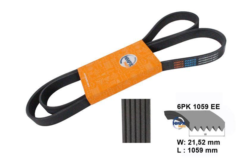 HİMPEKS 6PK 1059 EE Fan Belt Focus 04 > 1.6 Duratec