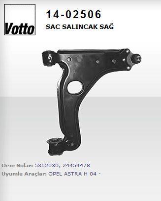 Votto 14-02506 14.02506 /Control Arm Right Sheet Metal (Opel Astra H) — Control Arms & Ball Joints