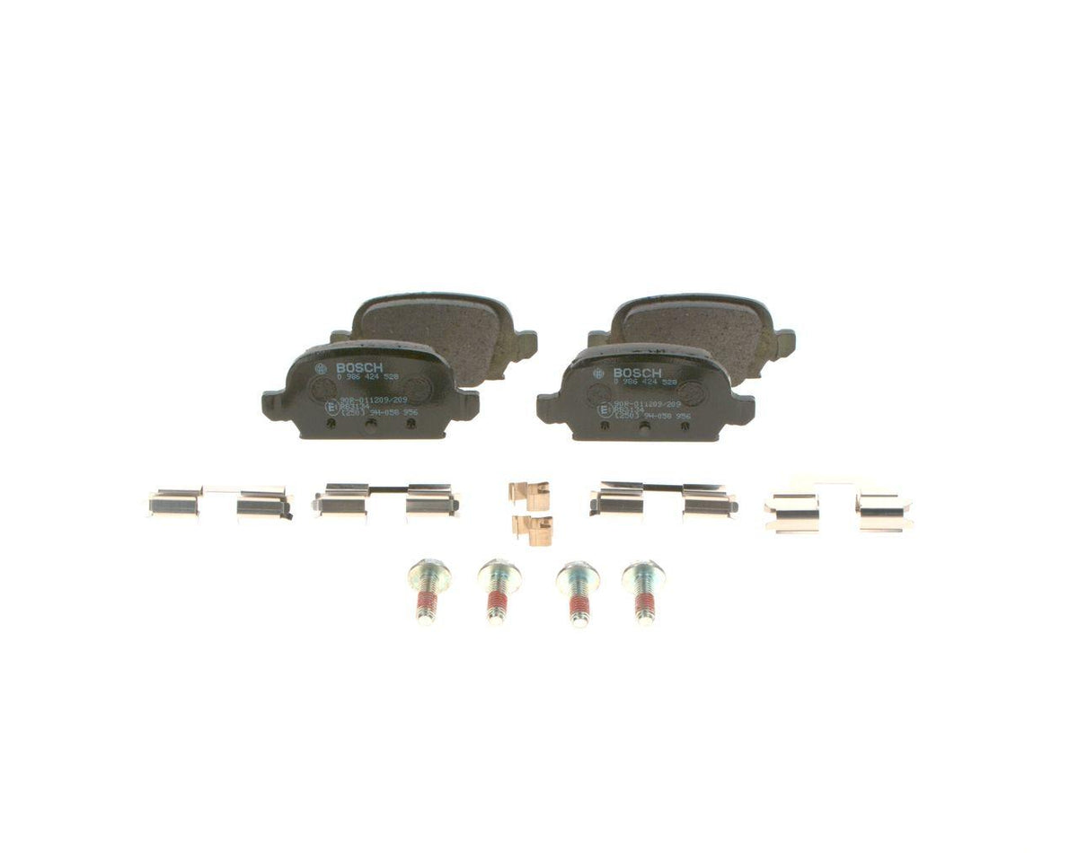 Bosch 0986424528 Rear Brake Pad Punto II 03 > 1,8I 1.9 JTD Punto II 99 03 1 — Brake Pads