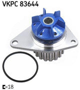 SKF VKPC83644 Water Pump - Essential Cooling Solution for Citroen C2-C3 and Peugeot 207 — Water Pump & Thermostat