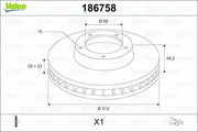 valeoe 186758 front brake disc for passat, technical specifications for valeo brake disc, installation side front axle valeo brake disc VALEO 186758 Front Brake Disc – Compatibility with Passat 1.6/1.9 TDI, A4, A6, Superb | 312 mm Diameter VALEO 186758 Front Brake Disc for Passat 1.6/1.9 TDI valeo, front-brake-disc, brake-parts, passat-parts, audi-brake-parts, car-maintenance, mechanics-tools, vehicle-safety, premium-brake-disc, ai-generated