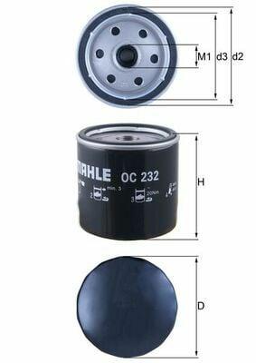 MAHLE OC232 Oil Filter for Connect & Focus 1.8Tdci-Di — Oil Filters